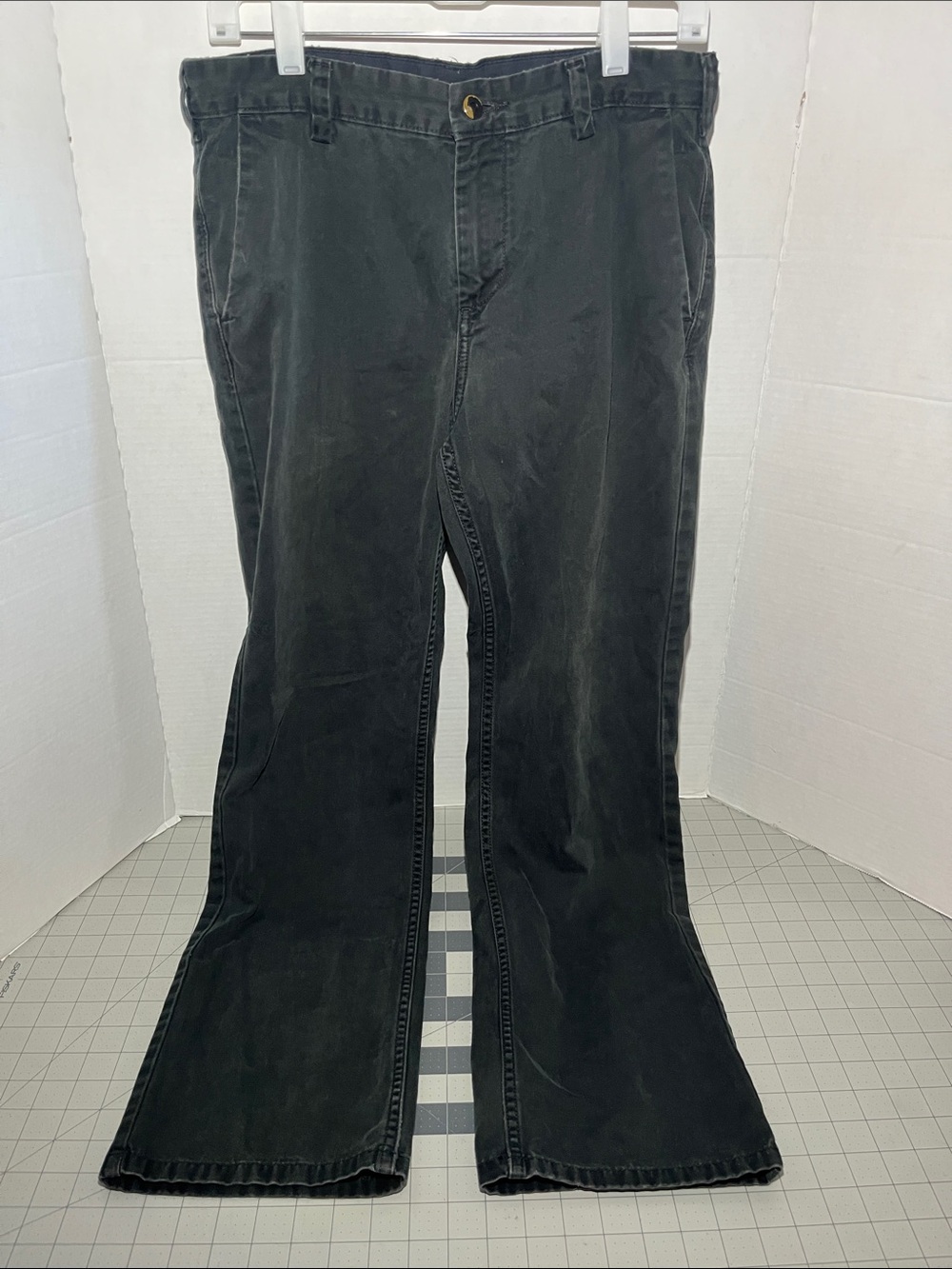 DC Men's Black Wide-Leg Flare Pants